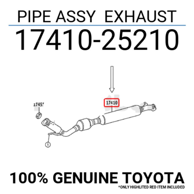 Exhaust Assembly Front Right Side - 1741025210